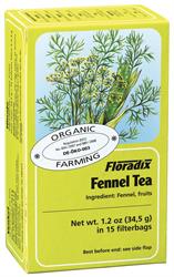 Floradix Fennel Organic Herbal Tea 15 filterbags 